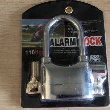 Waterproof Anti-theft Siren Long Shackle Silver Color Alarm Motorcycle Bike Bicycle Lock Padlock 110dba thumbnail-1