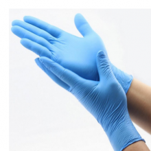 Blue Disposable Nitrile Powder Free Gloves Examination Gloves