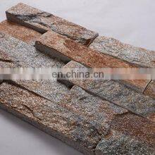 Walling Natural Slate Culture Stone Veneer Wall Cladding Corner Panel Exterior Outdoor Loose Stone Cream Brown Vietnam thumbnail-3