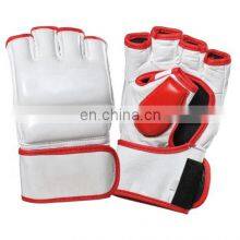 Wholesale Price High Quality Half Finger MMA Muay Thai Real Cowhide Leather Boxing Gloves thumbnail-5
