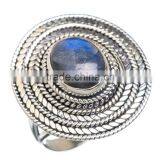LABRADORITE RING ,WHOLESALE SILVER JEWELRY,SILVER EXPORTER,SILVER JEWELRY FROM INDIA thumbnail-1