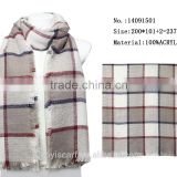 new winter plaid warm scarf bandhani mens cold season acrylic scarves
