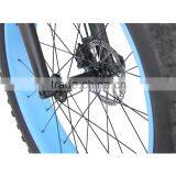 2016 Popular New Blue Painting Carbon Fat Bike Complete Fatbike Carbon Bikes 26x4.0 Tire Shima XT M8000 Groupset thumbnail-6