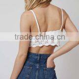 2016 Women Hand Crochet Tie-Front Bralet HSS3038 thumbnail-4