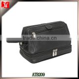 Most Popular Fashion mens travel leather cosmetic bag