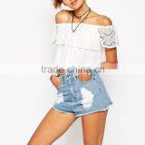 Lace Floral Lady Tube Tops Designs Dress Oem Apparel Suppliers thumbnail-1