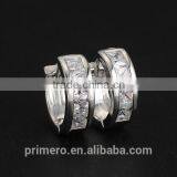 Arabic 18k Gold Platinum Plated Austrian Crystal Round Circle Hoop Earings Designs thumbnail-2