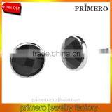 925 Sterling Silver Black Agate Mens Tanishq Diamond Stud Earrings Factory Wholesale