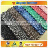 2016 pu Synthetic Leather With Dot Design Fabric for Making Bags in Italy Market