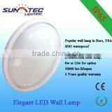 12w Led Wall Lamp With Milky White Plastic Body
