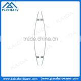 China Suppliers Stainless Steel Glass Bow Door Handle for Hotel Door thumbnail-1