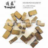 Free Sample High Durableness 1000/1600mm Diamond Granite and Marble Gang Saw Segment