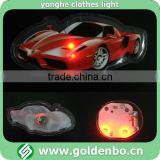 LED clothes light with sports car pattern PVC sheet