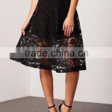 Ladies Sexy Perspective 2 Layers Lace Skirt thumbnail-4