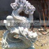 Garden Dragon Statue Marble Stone Hand Carved Sculpture From Vietnam No 14 thumbnail-1