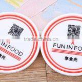 small moq customized logo pvc cup coaster, soft pvc coaster for sale