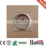 Aluminium 13A Wall Socket With Switch and Neon for Hotel and Villa thumbnail-5