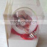 2015 new design christmas decoration clear plastic ball