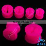 Soft Silicone Plugs Hollow Inside Piercings Custom Ear Plug Jewelry