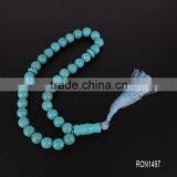 33pcs 8mm Jasper Stone Silver Tassel Prayer Beads Tespih Tesbih Tasbeen Beads Quality Choice thumbnail-6