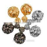 Cool Earrings Piercing Charms Fashion Women Double Sides Pearl Earring Two Ball Stud thumbnail-2