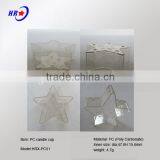 HRX-PC51 TRANSPARENT STAR-SHAPED PC CANDLE CUP