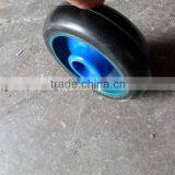 130/35-100 Solid Rubber Wheel 5 Inch Solid Wheel With Plastic Center