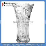 LongRun glassware wholesale home goods beautiful decoration clear glass flower vase