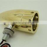 for Harley Retro Brass Bullet Turn Signal Light Motorcycle Brass Led Turn Light thumbnail-2