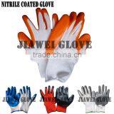 Cheapest 13 Gauge White Nylon Glove With Gray Nitrile Coated Gray Nitrile Palm Coated Work Glove/Guantes De Latex A06 thumbnail-2