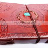 Real leather hand made leather diary and notebook