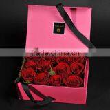 Luxury Rose Packaging Box With Magnet Closer