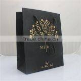 Wholesale Eco-friendly Luxury Black Paper Handbag of New Design for Gift