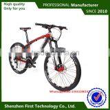 Men Gender Carbon Fiber Mountain Bike Fork Suspension Mountain Bike Frame With Adapter Disk for Post Mount