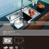 Countertop Single Bowl Kitchen Sink UA3017 thumbnail-1