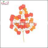 Hot Selling and Good Price Artificial Red Leaves For Autumn Ginkgo Leaf