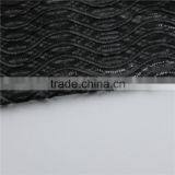 Fashion 100% Polyester African Net Black Lace Fabric/beaded Sequins Bridal Lace for Apparel thumbnail-5