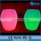 Plastic Nightclub Bar Table and Chairs,led Fancy Egg Shape Rgb Color Glow Chair