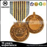 Professional Custom 3d Embossed Die Casting Petal Edge Brass Iron Zinc Alloy Gold Plated Drama Award Medal With Hanging thumbnail-6