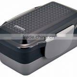 PRANZO Dome Two-tiered Lunchbox 850ml Black Kitchen Plastic thumbnail-1