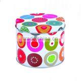 Round Storge Tin Can,beautiful Color Tin Can