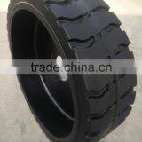 Genie 36123 36124 Mold On Wheel 22 X 7 X17 3/ 8 9 Bolt Black Rubber Scissor Lift Tires thumbnail-2