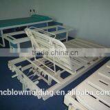 OEM Plastic Material Headboard Steel Folding Medical Bed for Sale thumbnail-4