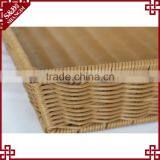 Functional Washable Plastic Wicker Rattan Display Basket for Fruit Storage thumbnail-6