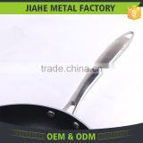Aluminum Cut Rim Sanded Outside Non-stick Round Gas Frying Pan thumbnail-3