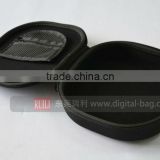 Black Round Zipper personlize Portable Earphone Storage Hard EVA Case