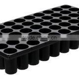 50 Slot Black PS Plastic Gardening Indoor Seed Tray