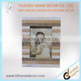 Wall 5x7 Wood Picture Frames With Strips Wood Decors Under Different Colors thumbnail-1