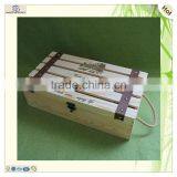 Hinge Roller 2 Bottle Pine Wooden Wine Gift Box thumbnail-1