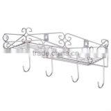 Chrome Bathroom Accessories Shower Storage Caddy Bath Holder With 6 Hook thumbnail-1
